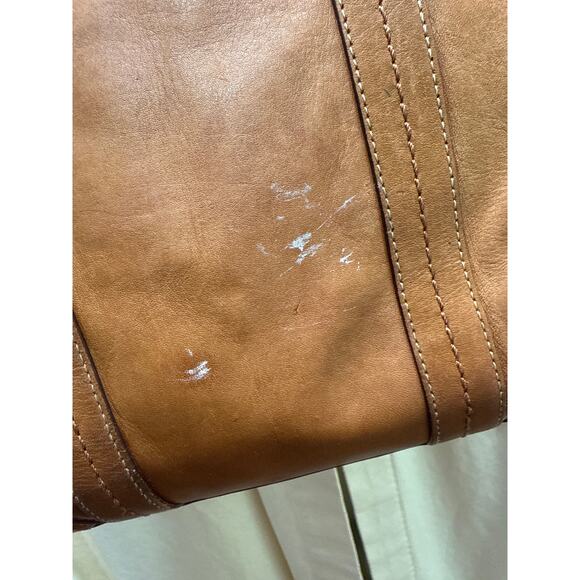 Vintage COACH Hamptons Brown Leather Shoulder Bag Tote Purse Style No. F12607 - Picture 3 of 16